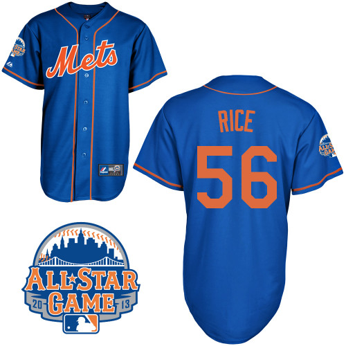 Scott Rice #56 mlb Jersey-New York Mets Women's Authentic All Star Blue Home Baseball Jersey